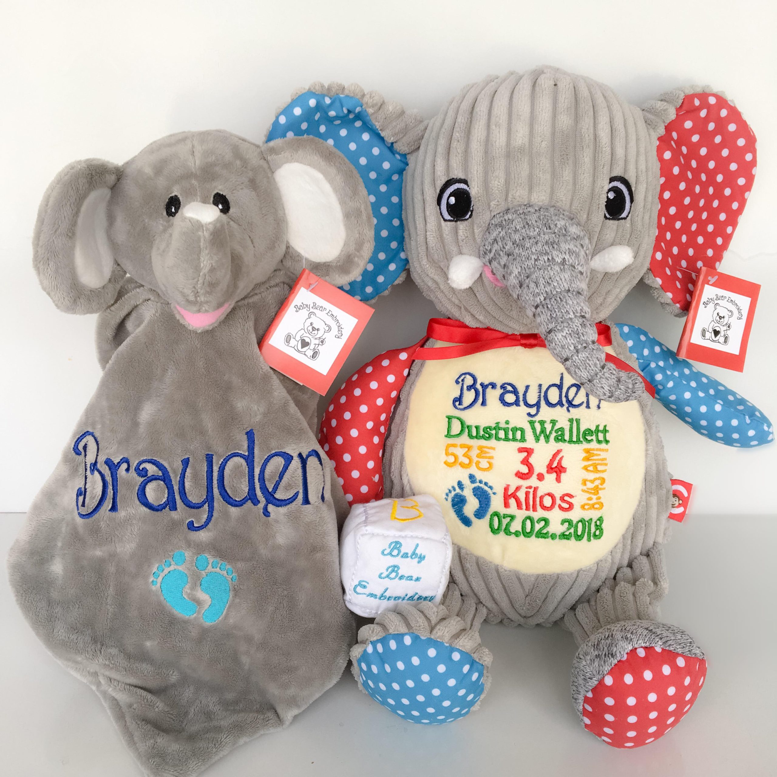 grey elephant teddy bear